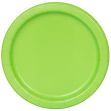 Load image into Gallery viewer, Lime Green Solid Round 7" FSC Dessert Plates, 20ct