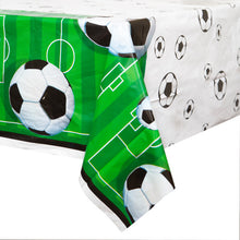 Load image into Gallery viewer, 3D Soccer Rectangular Plastic Table Cover