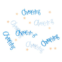 Load image into Gallery viewer, Blue Bunting Christening Foil Confetti, .5oz