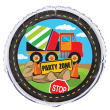 Load image into Gallery viewer, Construction Party Round Foil Balloon 18"