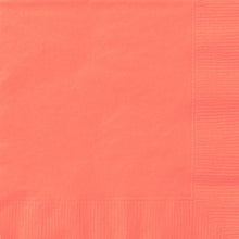 Load image into Gallery viewer, Coral Solid Luncheon Napkins, 20ct