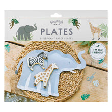 Load image into Gallery viewer, Ginger Ray Elephant Paper Plates
