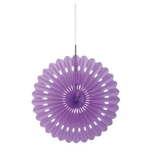 Load image into Gallery viewer, Lavender 16" Tissue Paper Fan