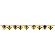 Load image into Gallery viewer, Construction Party Zone Block Banner