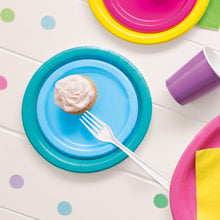 Load image into Gallery viewer, Powder Blue Solid Round 7" FSC Dessert Plates, 20ct