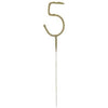 Number 5 Sparkler - Gold