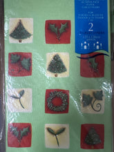 Load image into Gallery viewer, Festive Square Christmas Paper Table Covers - 2pcs
