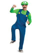 Load image into Gallery viewer, Nintendo Super Mario Brothers Luigi Classic Costume
