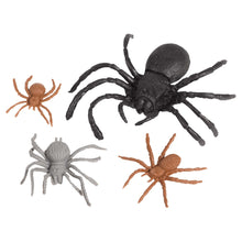 Load image into Gallery viewer, Spiders, Brown, Grey &amp; Black, 28pcs
