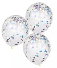 Load image into Gallery viewer, Ginger Ray Iridescent Confetti Latex Balloons
