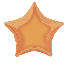 Load image into Gallery viewer, Orange Solid Star Foil Balloon 20&quot;
