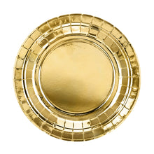 Load image into Gallery viewer, Gold Foil Round Dinner Plates - 6ct
