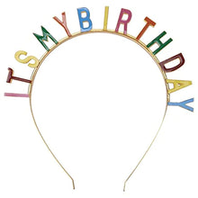 Load image into Gallery viewer, &quot;Its My Birthday&quot; Headband - Multicolour
