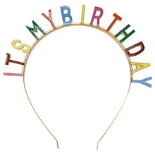 Load image into Gallery viewer, &quot;Its My Birthday&quot; Headband - Multicolour
