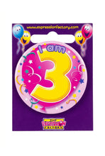 Load image into Gallery viewer, Age 3 Badge - 5cm
