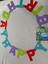 Load image into Gallery viewer, Monsters Inc Happy Birthday Banner
