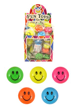 Load image into Gallery viewer, Mini Neon Return Tops with Smiling Faces (3.8cm)
