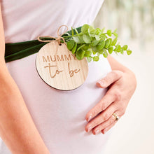 Load image into Gallery viewer, Mummy To Be Baby Shower Sash Wooden
