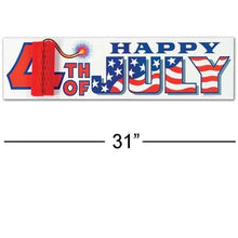 Load image into Gallery viewer, Banner Happy 4th of July
