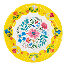 Load image into Gallery viewer, Boho Floral Paper Plates (Pack of 12)
