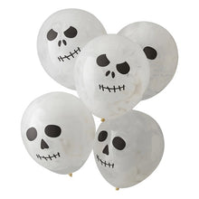 Load image into Gallery viewer, Skull Paint  Latex Balloons, 5ct
