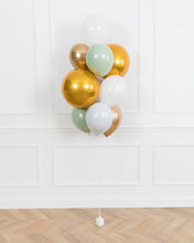 Load image into Gallery viewer, Gold Orb Balloon Bouquet Of 10

