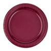 Burgandy Round 9" Dinner Plates, 16ct