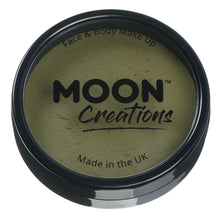 Load image into Gallery viewer, Moon Creations Pro Face Paint Cake Pot - Army Green
