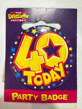 Load image into Gallery viewer, Age 40 Small Badge - 5.5cm - 1pc
