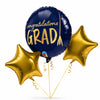 Navy & Gold Graduation Balloon Set