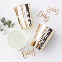 Load image into Gallery viewer, Oh Baby! Gold Baby Shower Cups
