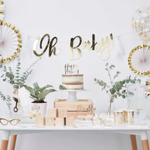 Load image into Gallery viewer, Oh Baby! Gold Baby Shower Cups
