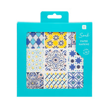 Load image into Gallery viewer, Souk Blue Paper Napkins - 20 Pack
