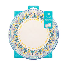 Load image into Gallery viewer, Souk Blue Paper Plates - 12 Pack
