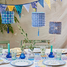 Load image into Gallery viewer, Souk Blue Paper Plates - 12 Pack
