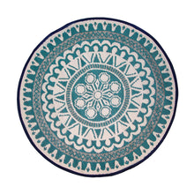 Load image into Gallery viewer, Souk Blue Round Outdoor Rug
