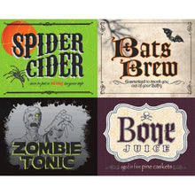 Load image into Gallery viewer, Shocktails Bottle Labels, 4pcs (18cm x 14.6cm)
