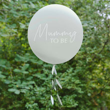 Load image into Gallery viewer, Ginger Ray Mummy To Be Baby Shower Balloon with Botanical Tail
