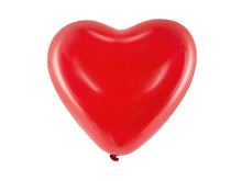 Load image into Gallery viewer, 100 Pack Red Heart Latex Bal;loons - 10"
