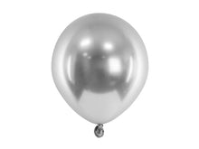 Load image into Gallery viewer, Silver Glossy Balloons 12cm - 50pcs
