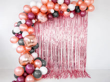 Load image into Gallery viewer, Rose Gold Shimmer Curtain Backdrop
