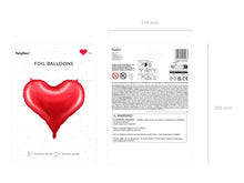 Load image into Gallery viewer, Red Heart Foil Balloon - 75x64.5 cm
