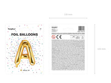 Load image into Gallery viewer, Gold Foil Balloon Letter ''A''
