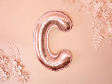 Load image into Gallery viewer, Rose Gold Foil balloon Letter &#39;&#39;C&#39;&#39;

