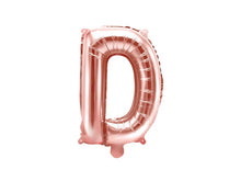 Load image into Gallery viewer, Rose Gold Foil balloon Letter &#39;&#39;D&#39;&#39;
