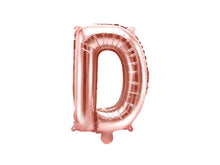Load image into Gallery viewer, Rose Gold Foil balloon Letter &#39;&#39;D&#39;&#39;

