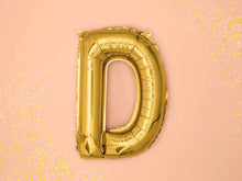 Load image into Gallery viewer, Gold Foil balloon Letter ''D''
