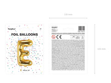Load image into Gallery viewer, Gold Foil balloon Letter ''E''
