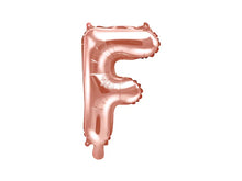 Load image into Gallery viewer, Rose Gold Foil balloon Letter &#39;F&#39;
