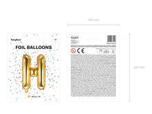 Load image into Gallery viewer, Gold Foil balloon Letter ''H'
